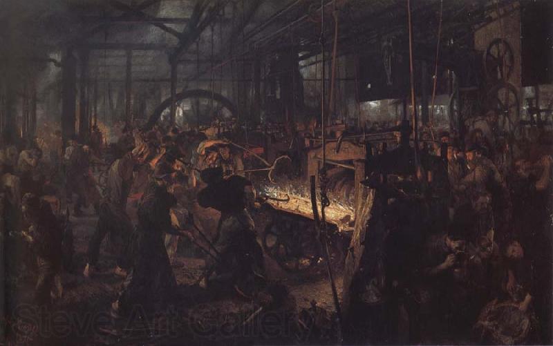 Adolph von Menzel The Iro-Rolling Mill